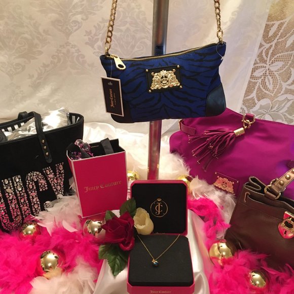 RARE AMAZING vintage brand new zebra print purse and sapphire blue necklace set! - Picture 3 of 12